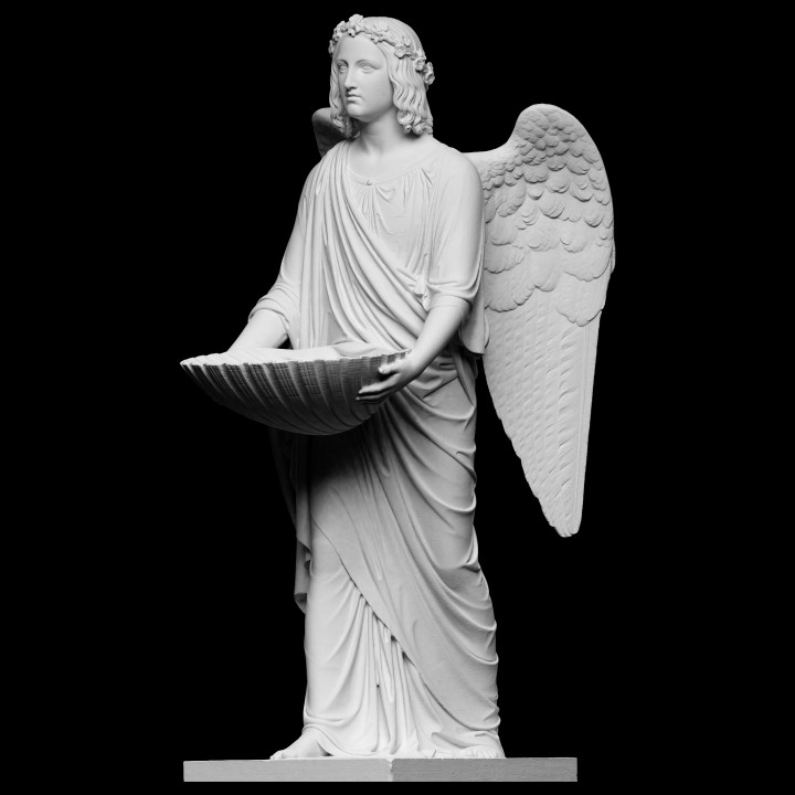 Statua Angelo Battesimale 25cm