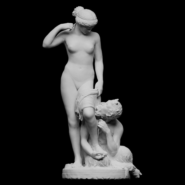 Statua Satiro e Ninfa 30cm