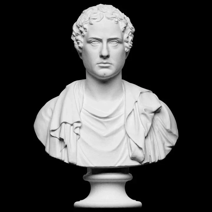 Statua Busto George Gordon Byron 30cm