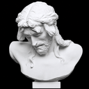Statua busto Cristo di Donatello