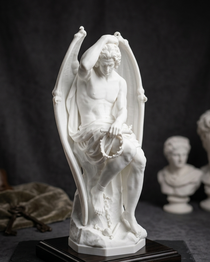 Statua Lucifero Evil the Devil 25cm