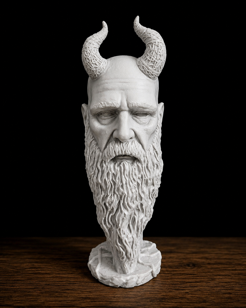Statua di Mimir God of War 25cm