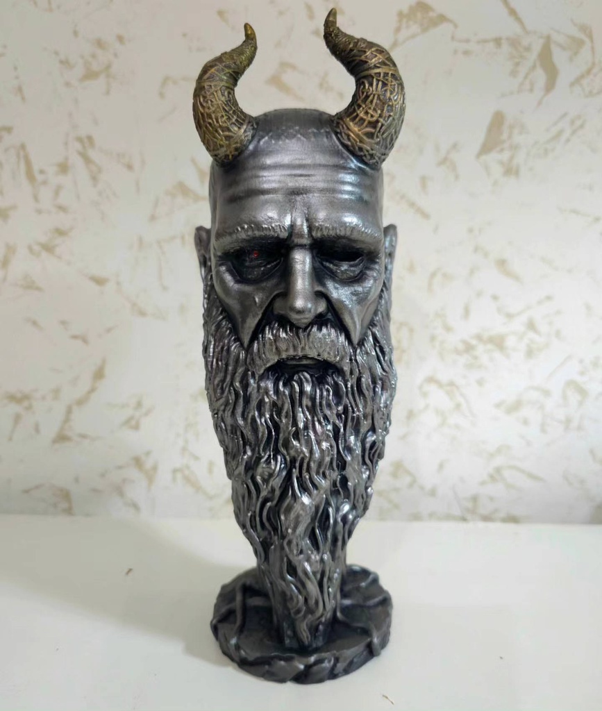 Statua di Mimir God of War 25cm metal