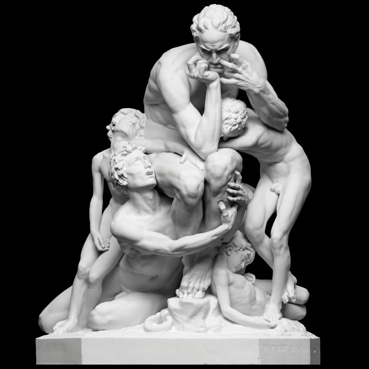 Statua Ugolino e i suoi figli 11cm