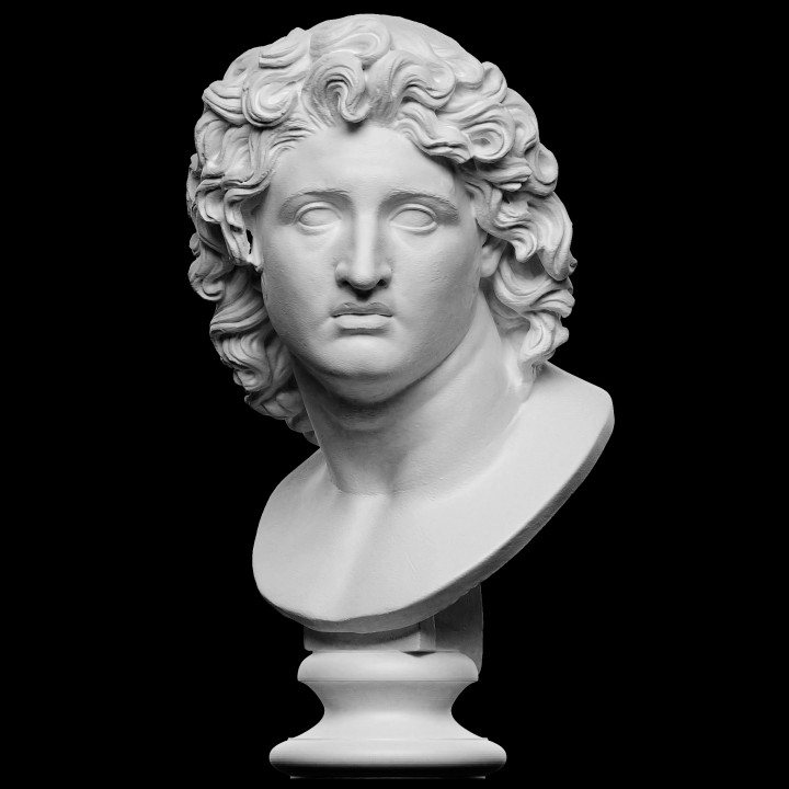 Statua busto Alessandro Magno 30cm