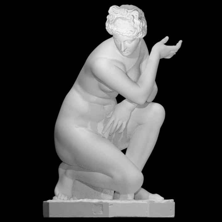 Statua Venere accovacciata 20cm