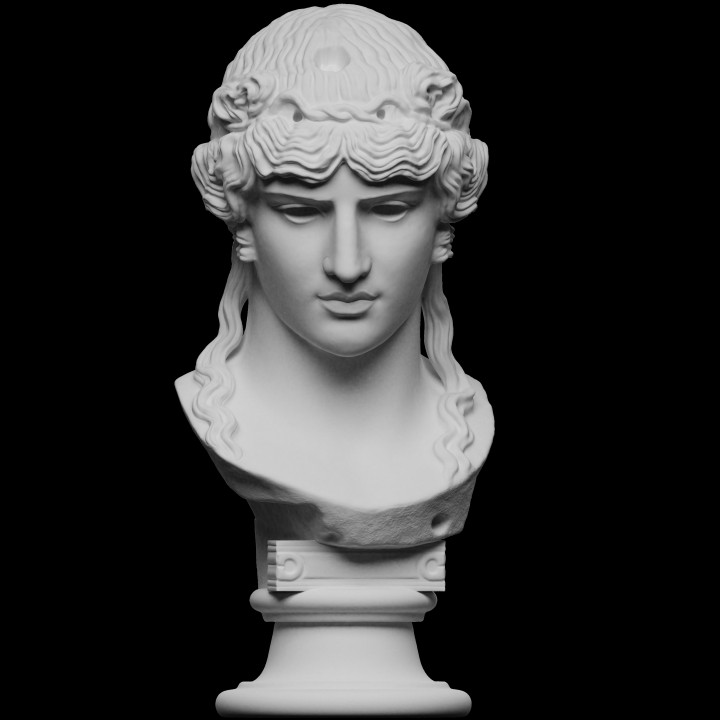 Statua busto Antinoo Mondragone 30cm