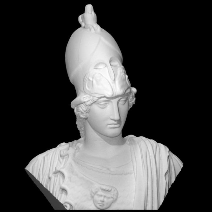 Statua Busto di Atena Pallade Giustiniani 25cm