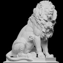 Statua Leone Palazzo di Giustizia di Vienna 23cm